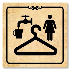 Šatna ženy, 118x118mm, pergamen, Texas